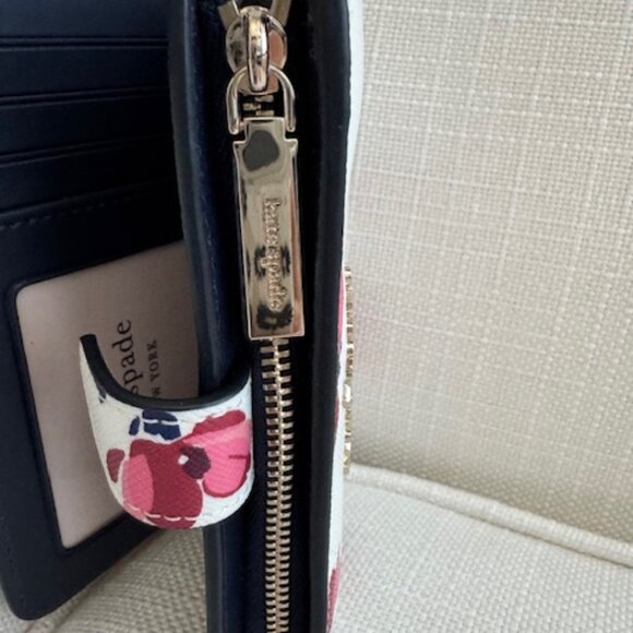 Kate Spade NWT 'Staci Tea Garden Toss' Medium Compact Wallet - Picture 5 of 7
